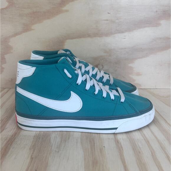 Nike - Court Legacy Casual Mid Top - Sneakers - Green - Men's - 7.5 - DM3363-300 - Picture 1 of 9